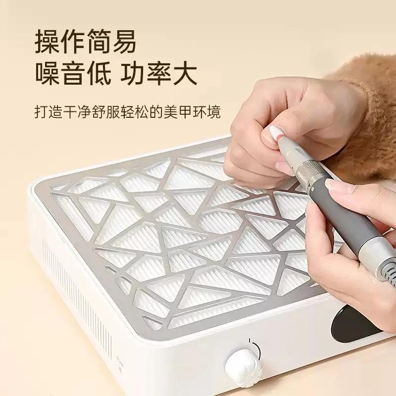 Nail Dust Collector Powerful Vacuum Fan Vent Dust Collector Extractor Electric Dust for Acrylic Gel Nail