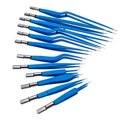Electro Surgical EU Electro Insulated Bipolar Reusable Forceps Ophthalmic Surgical Instruments Electric Coagulation Forceps