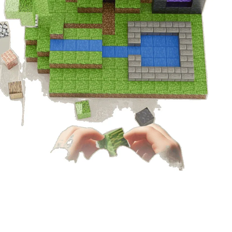 300Pcs Bausteine Magnet Spielzeug Mine DIY Spiel Szene Zusammengesetzt Magnetische Block Bausteine Kinder Puzzle Modell Geschenk