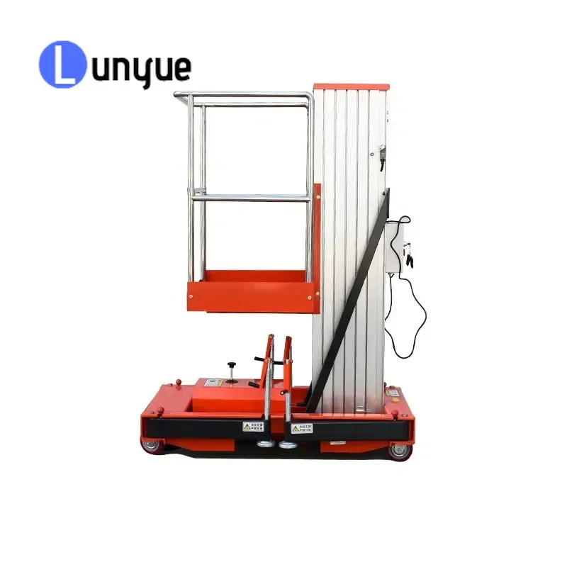 6m 8m Electro-hydraulic Remote Control Aluminum Alloy Lift High Altitude Working Platform Elevator For Construction