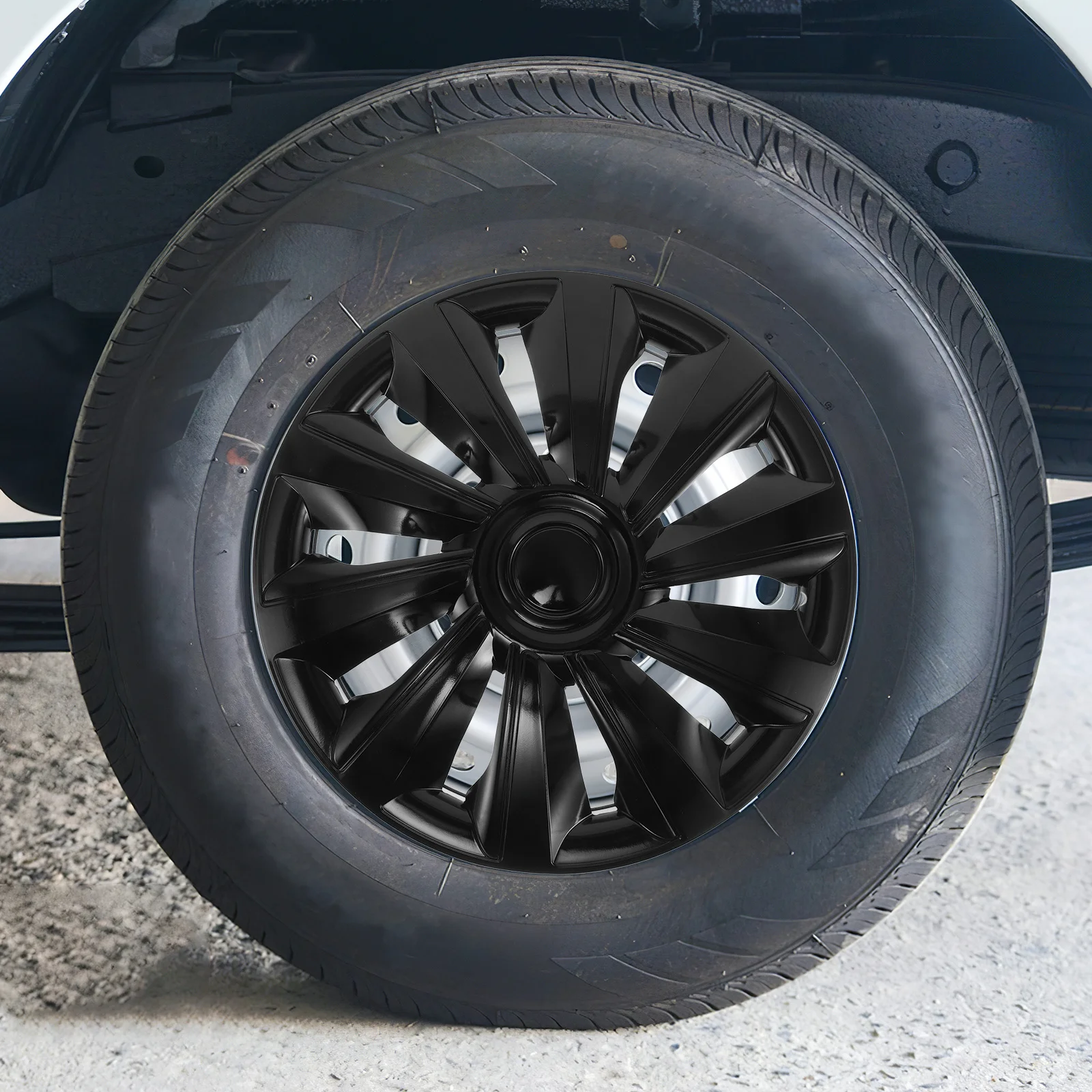 

14 Inch Universal Car Wheel Hubcaps Clip on Hubcap Replacement Cover Durable Plastic Auto Exterior Accessories Suv Truck