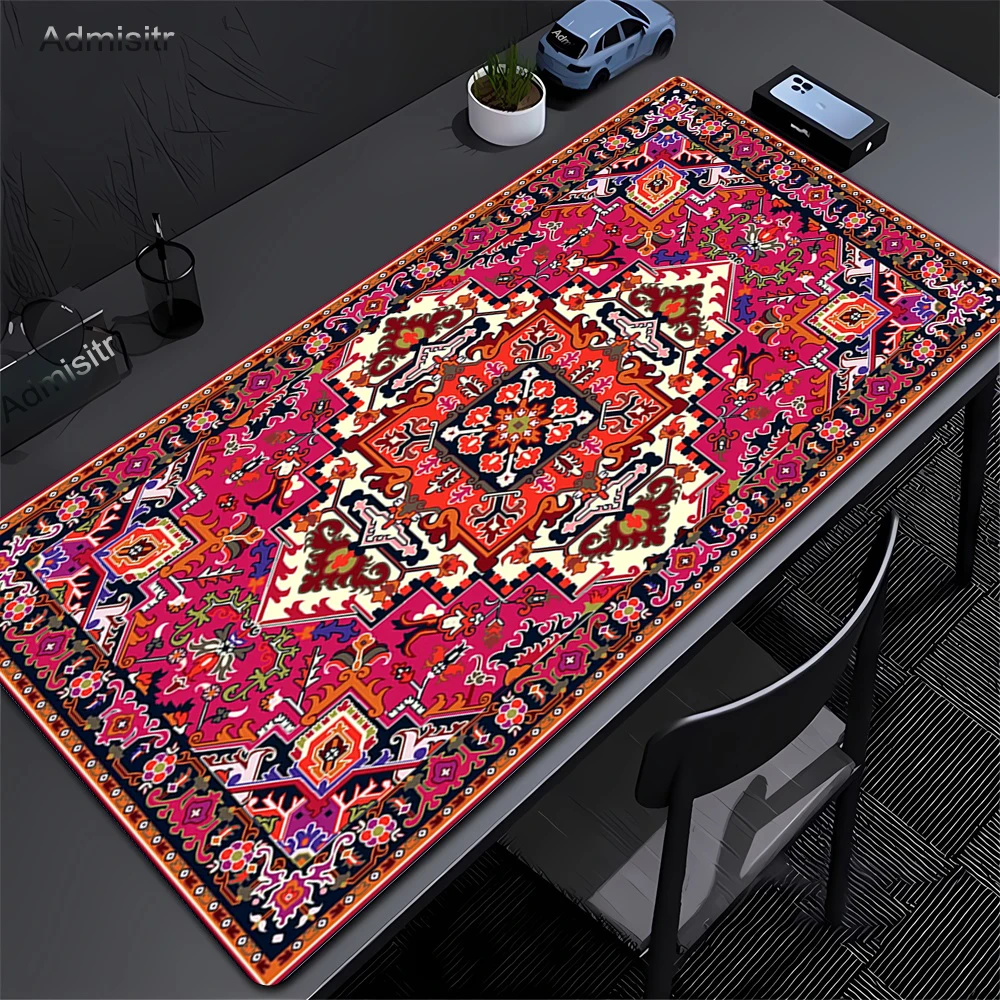 Gaming Mousepad Natural Rubber Antislip Soft KeyboardPad Big Persian Carpet Mouse Pad Office Desk Accessories Computer Mouse Mat