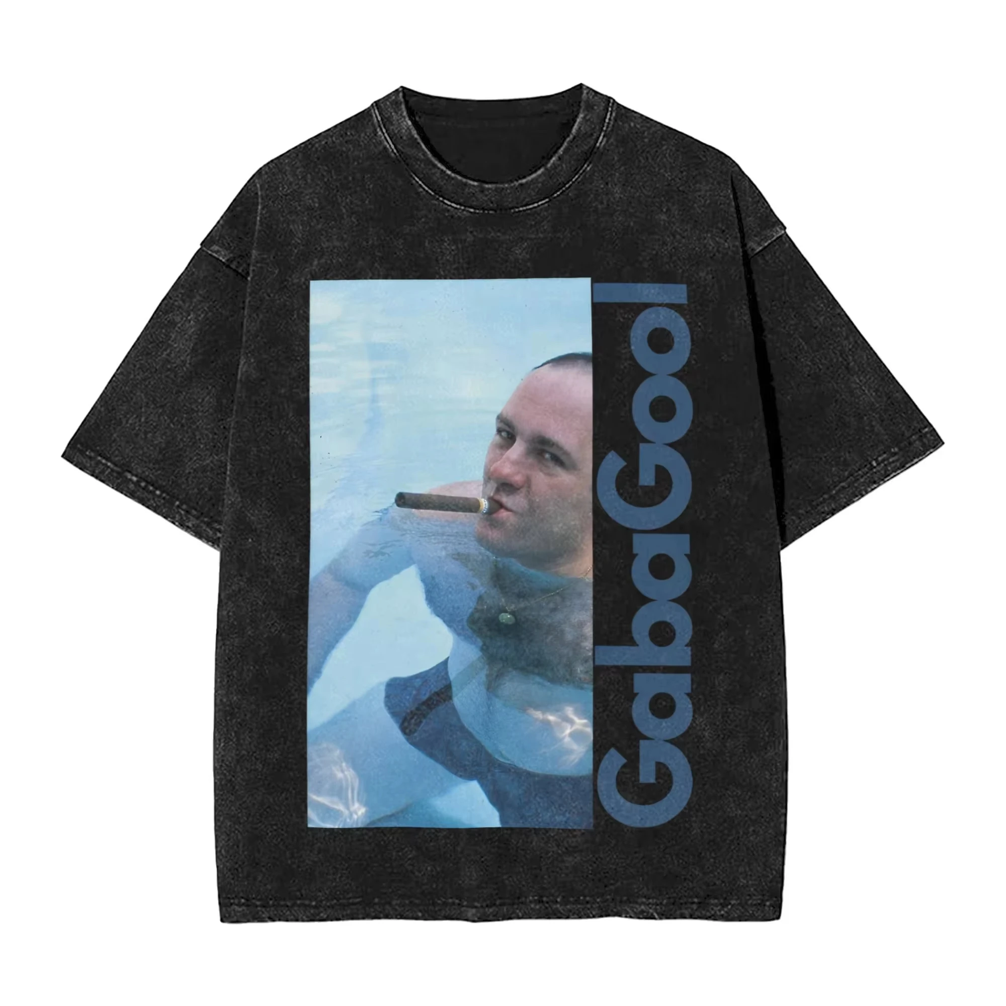 The Sopranos Tony Soprano T-shirt Vintage Washed Aesthetic Streetwear Unisex Oversized Summer Cotton Graphic Tee Clothing Top