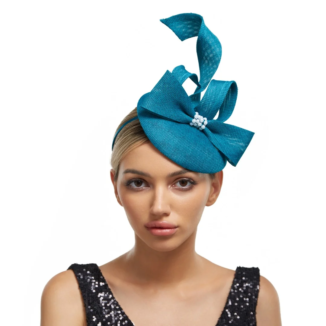 2025 Neuer Fascinator-Hut, Hochzeit, Kirche, Kopfschmuck, Perle, formelle Veranstaltung, Teekappe, Kentucky Derby, Rennen, Millinery, Cocktailhut – Detail 5