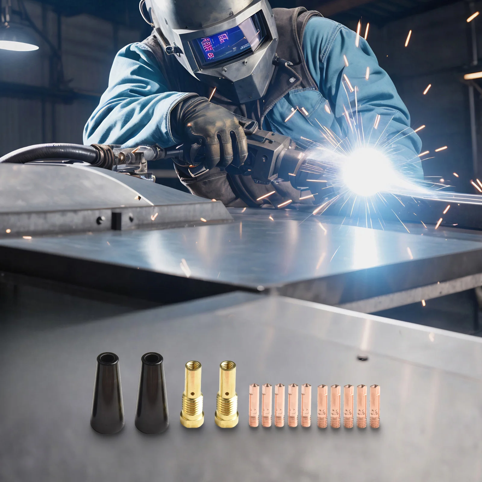 

Copper Contact Tips Contact Tips User-Friendly Design Wide Compatibility Contact Tips For Mig Torch Metal Fabrication