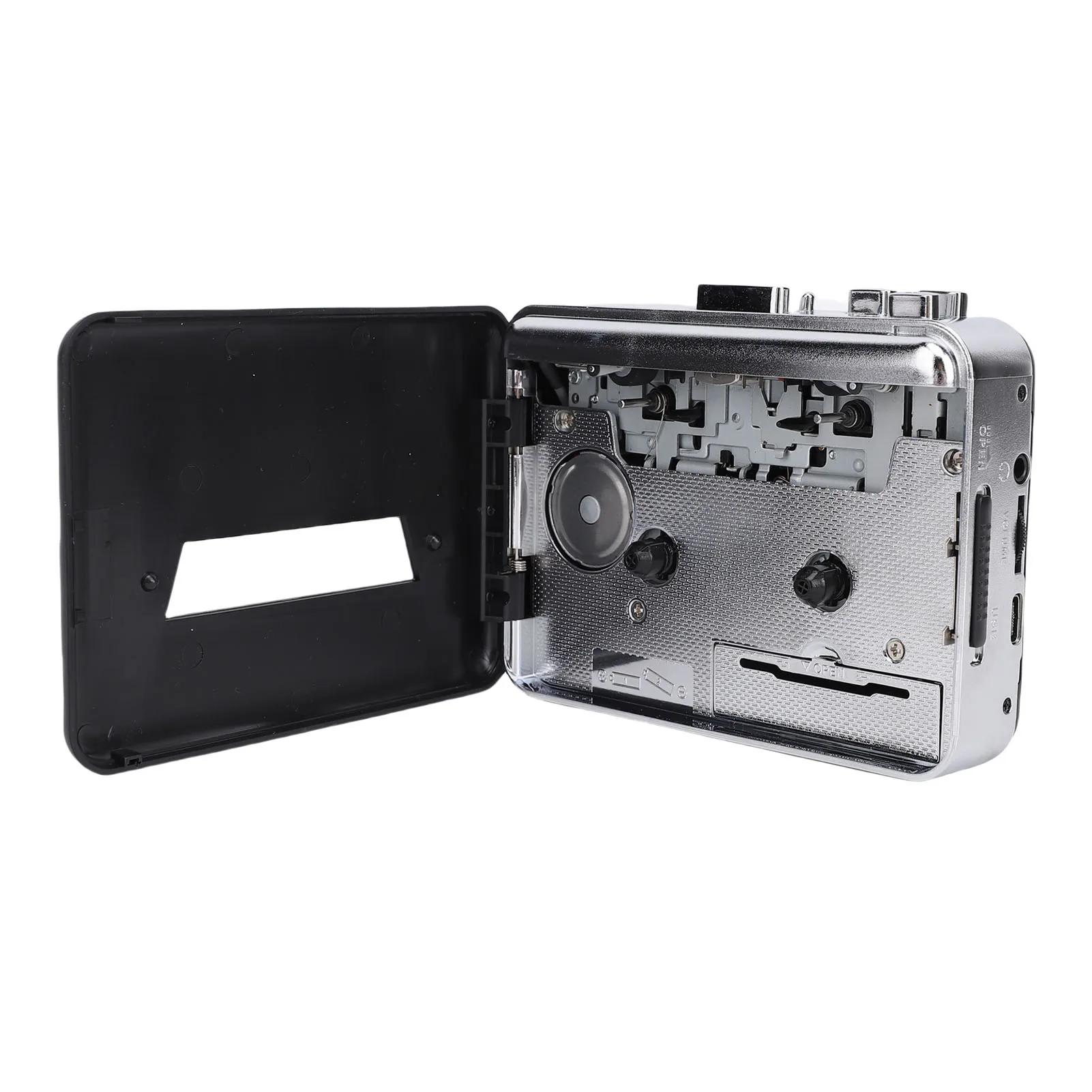 

Кассетный плеер, разъем для наушников 3,5 мм, чистое качество звука, кассета в MP3, конвертер с автоматическим перемоткой, портативный для ноутбука, ПК, CD