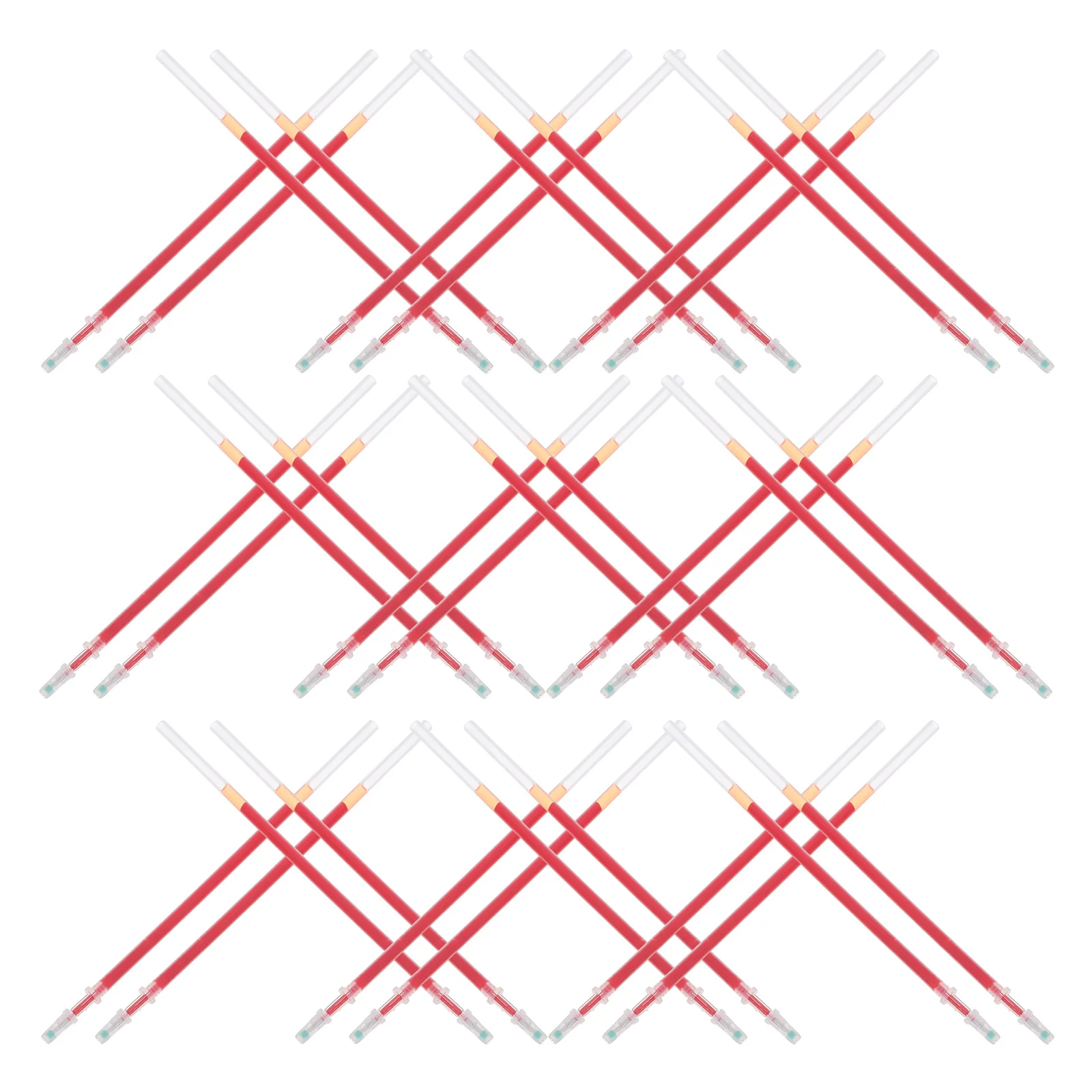 

300Pcs Red Gel Ink Pen Refills Fine Tip 0.5mm Smooth Writing Replacement Ballpoint Pen Refill Office Signature Note Taking