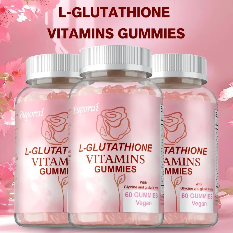 

L-Glutathione Vitamin Gummies - Promotes Healthy Skin and Youthful Appearance Hydrolyzed Collagen Supplement