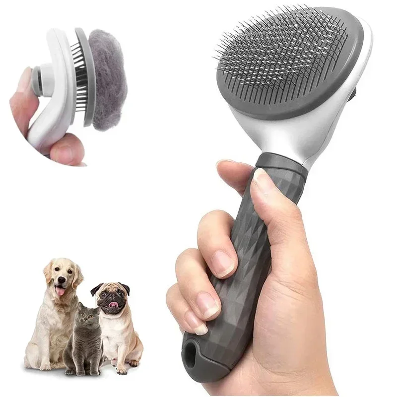 

Pet Comb Stainless Steel Needle Comb Dog And Cat Hair Removal Floating Hair Cleaning Beauty Skin Care Pet Dog Cleaning Brush