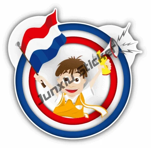 Adesivo bandiera olandese Car Bike NL paesi bassi personalità Country Nations Car Laptop Wall Cover graffi decalcomania colla Sticker