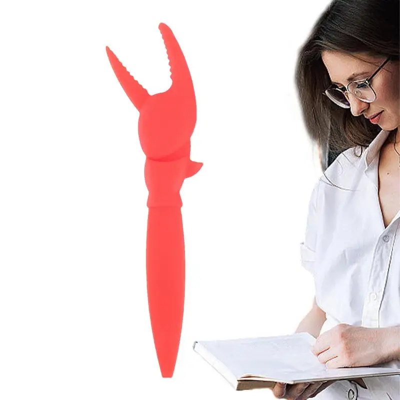 Silicone Book Markers Crab Claw Bookmark Funny Bookmark Creative Bookmark Book Accessories For Women Men Kids Teachers Readers