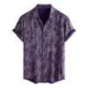 116828-8b7181.jpg 3D Digital Printed Men's Short Sleeved Shirt - Retro Flower Pattern