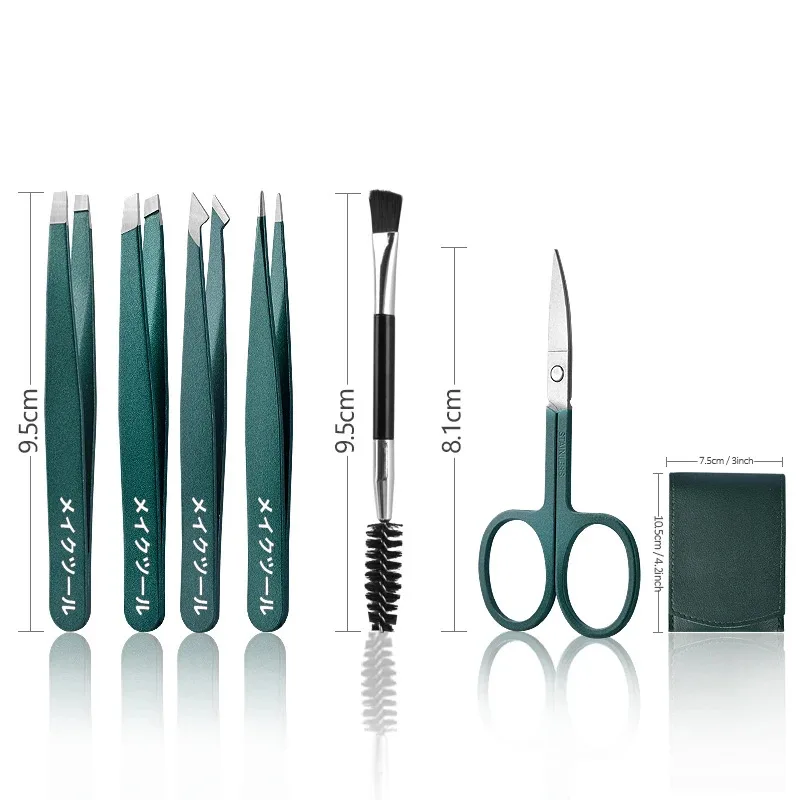 2/4/6 個美容ツールステンレス鋼眉毛ピンセット脱毛クリップまつげエクステンションピンセットに適したカラフルなプロ