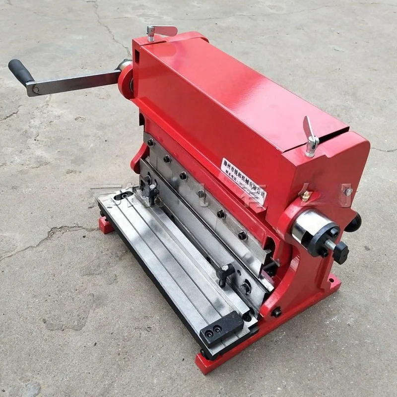 Small Manual 3-in-1 Shearing Bending Rolling Machine, Metal Plate Cutting and Bending Tool