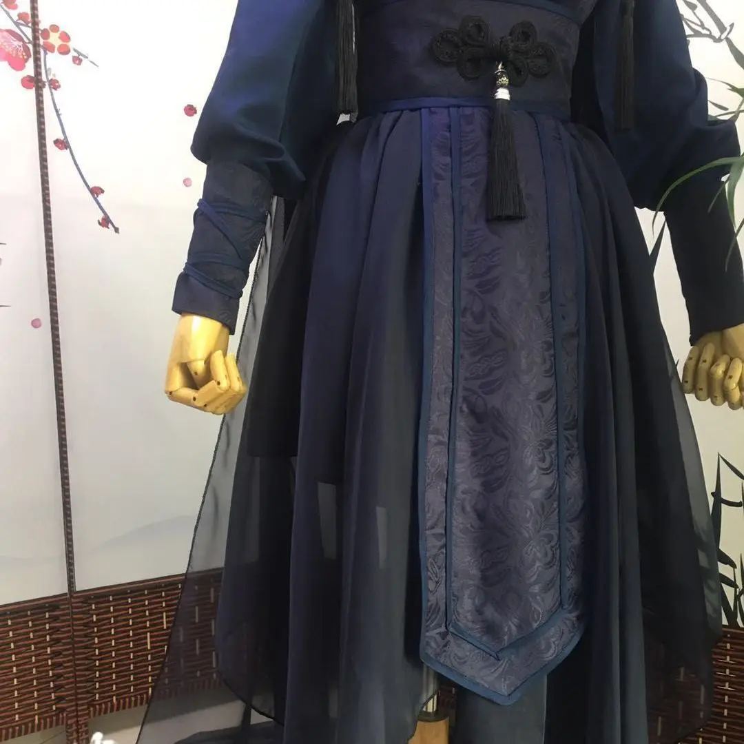 أزياء مو ران التأثيرية إريها وقطته البيضاء ماستر التأثيرية أزياء موران العصور القديمة للهالوين التأثيرية شعر مستعار حذاء تيان غوان Ci Fu #5