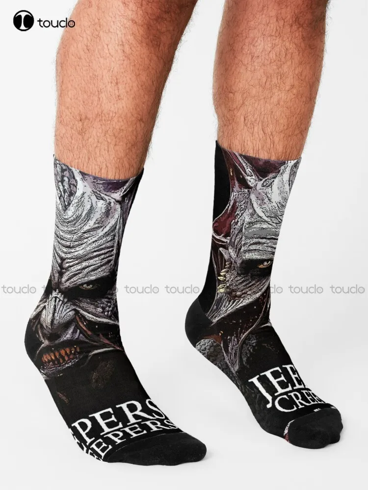 Jeepers Creepers Socks Socks Women Streetwear Personalized Custom Unisex Adult Teen Youth Socks 360° Digital Print Retro Art