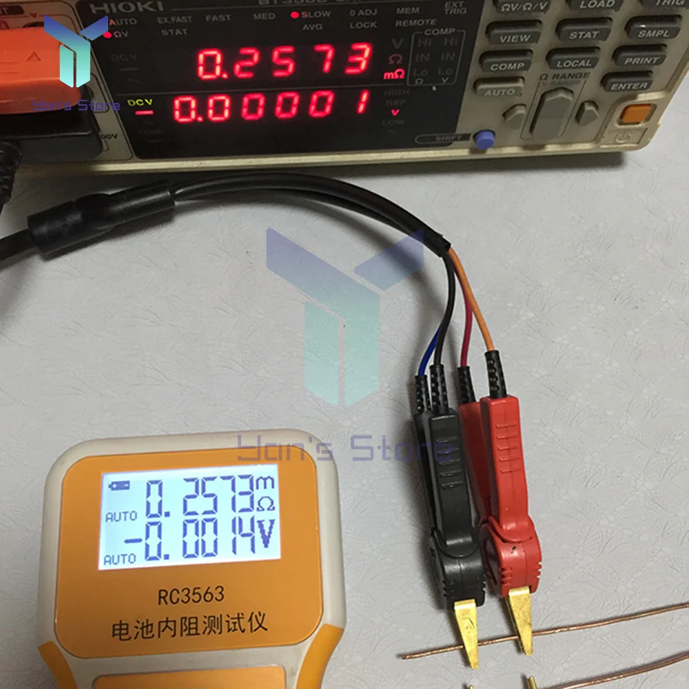 RC3563 Battery Voltage Internal Resistance Tester LCD Screen High-precision Trithium Lithium Iron Phosphate Battery Tester Probe