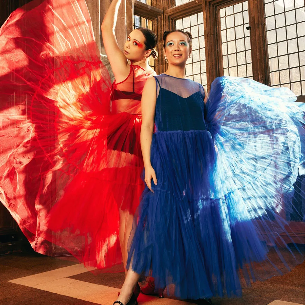 

See Thru Long Tulle Women Dresses With Bright Line Decortaion A-line Ankle Length Female Outerwear All Colors Available