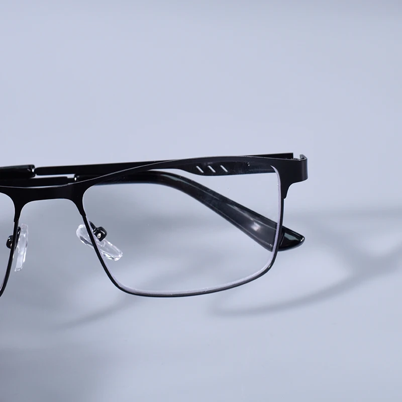 Neue Anti Blau Licht Lesebrille Männer Platz Oversize Metall Brillen Rahmen +75 + 125 + 175 + 225 + 275 + 350 + 400 – Detail 20