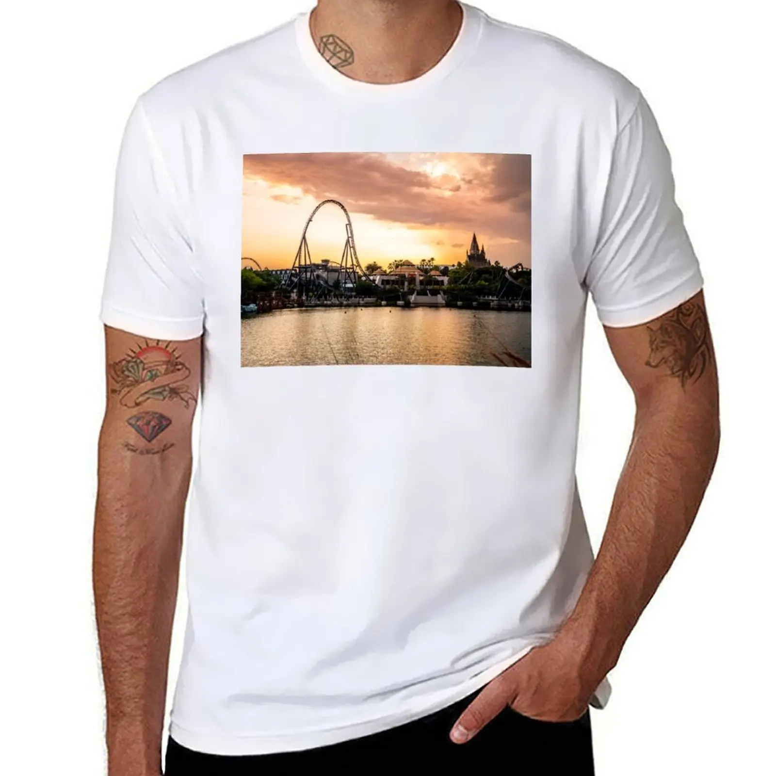

Islands of Adventure at Sunset #2 T-Shirt t shirt man plain graphic t shirts for man T-Shirt