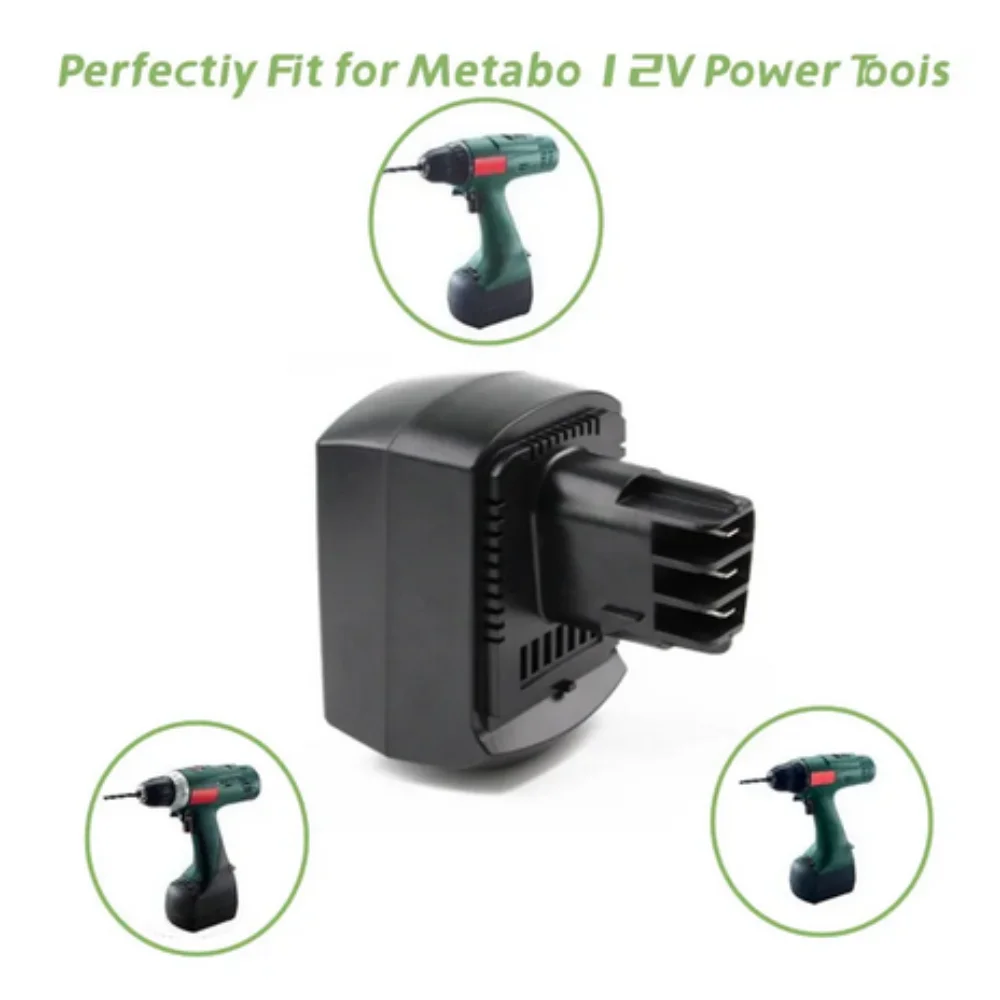 Wejścia Metabo BS12SP BSZ12 BSZ12 Premium BZ12SP BSZ12 ULA9.6-18 D-72622 zastępujące Ni-MH akumulatorem 12V 3000 mAh do elektrycznego