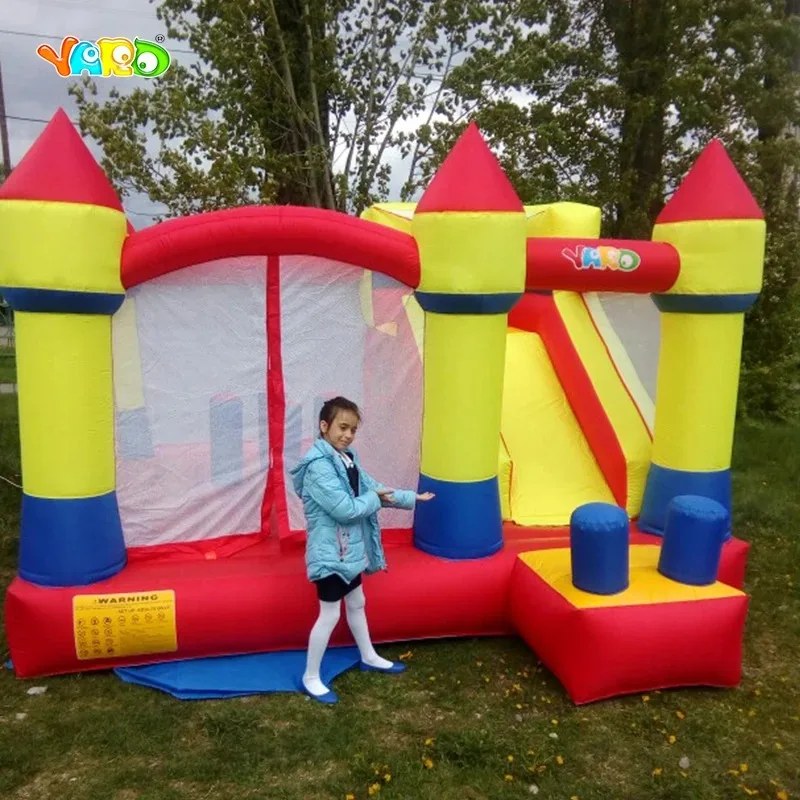 Yard Inflatable bouncy castle 4X3.8X2.5M Kids Trampolines Castle Jumping castle for Kid Obstacle Bouncer Funny Game Door to Door