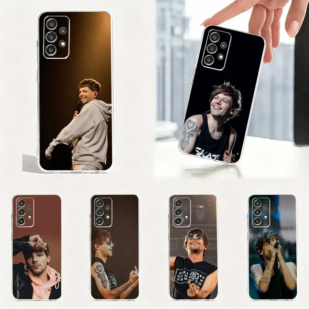 Pop Rock L-Louis Tomlinson  Phone Case For Samsung Transparent Soft Case S25,S24,S21,S22,S23,S30,Ultra,S20,Plus