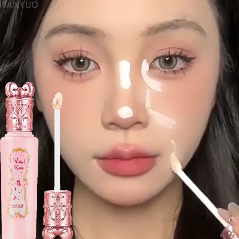 ピンク液体コンシーラースティック美白持続保湿カバーにきびスポットくまコンシーラークリーム美白フェイスメイク
