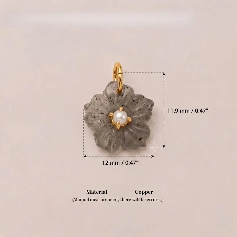 Bunter Harz-Blumen-Zirkon-Anhänger für DIY-Halskettenherstellung, Alltagskleidung, Dating und Geschenke für Frauen – Detail 9