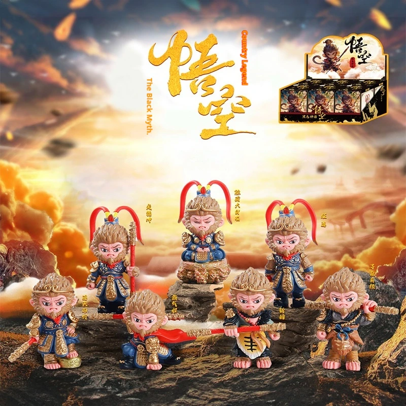 Game Black Myth Wukong Figure Battle Against Buddha Model Statue Collection Hand-Made Pvc Ornament Toy Christmas Blind Box Gift