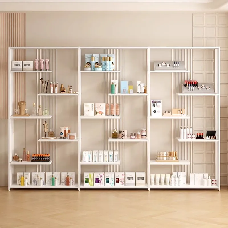 Cosmetics Display Cabinet Product Beauty Salon Sample Shelf Trophy