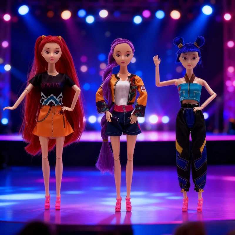 

NEW Kpop Demon Hunters Action Figure Box Toys Derpys Tiger Rumi Mira Zoey Sussy Figurine Doll For Fans Christmas gift