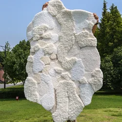 Soft Premium Cream Carpet For Bedroom Irregular Home Decoration Rugs Living Room Nordic Design Sofa Coffee Table Floor Mat Study