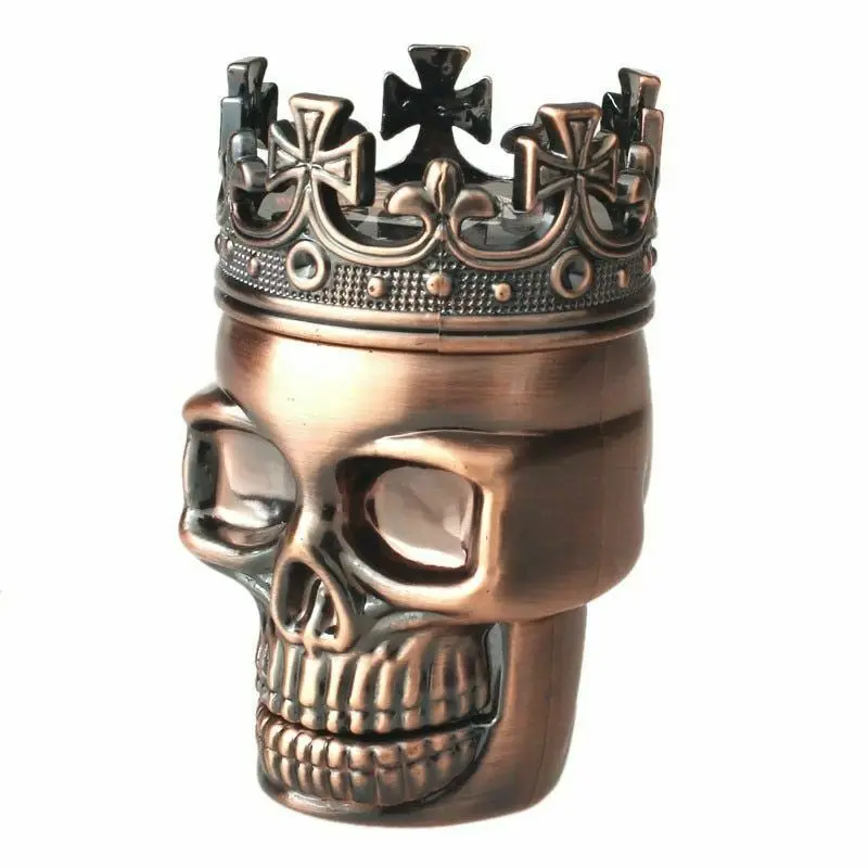 3 Layers Classic King Skull Plastics Tobacco Herb Spice Grinder Crusher Hand Muller Smoke Grinders Smoking Accessories