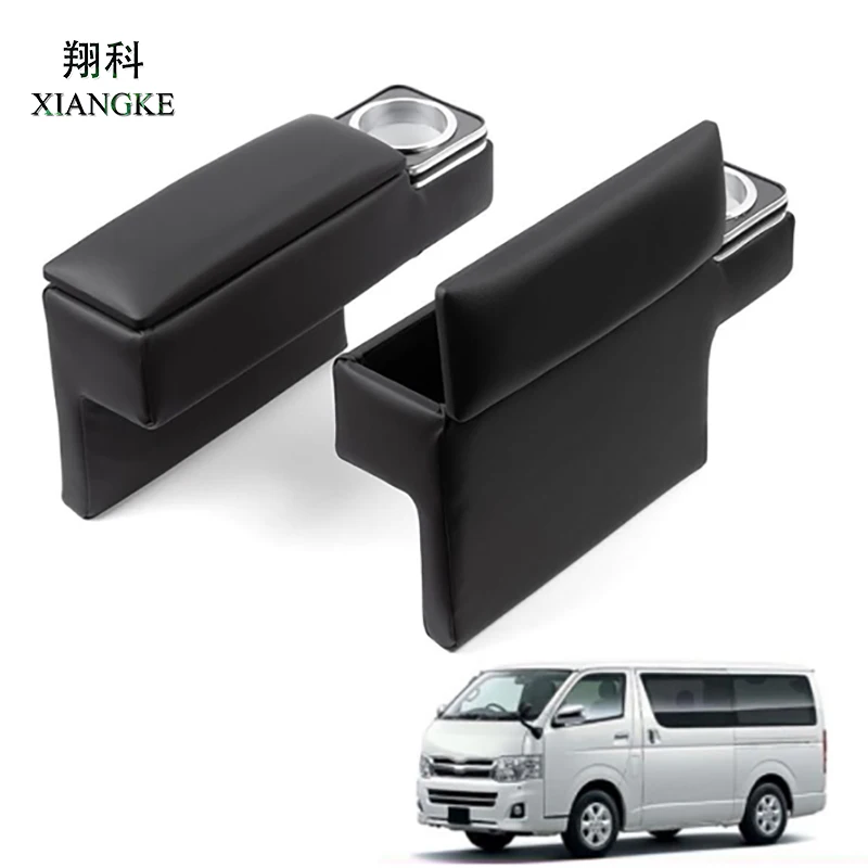 

Fit for Toyota Hiace 200 Series Double Armrest Box with Cup Holders Cars Front Armrest Box