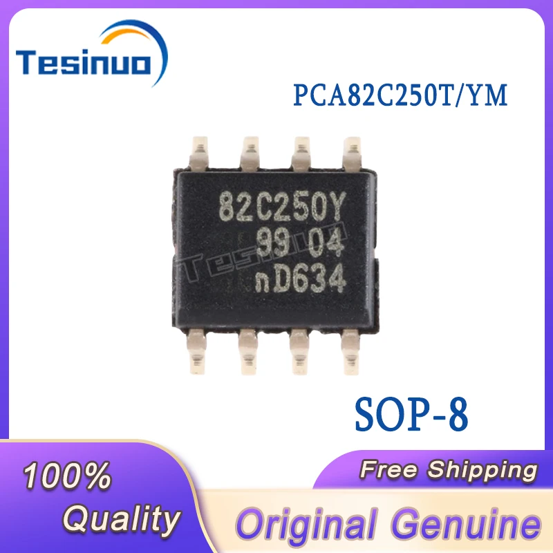 

5/PCS New Original PCA82C250T/YM SOP-8 bus CAN transceiver chip 4.5V to 5.5V In Stock