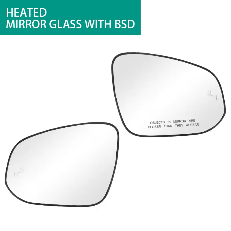 زجاج مرآة جانبية ساخن مع لوحة دعم مع أو بدون نقطة عمياء لسيارة Toyota RAV4 Tacoma 4Runner 2013-2017 الإصدار الأمريكي #5