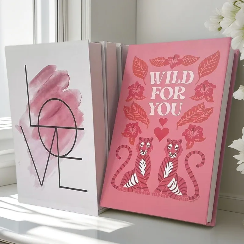 

Cute Decorative Books Box Luxury Fake Books For Decoration Abstract Coffee Table Bedroom Shelf Fashion Love Home Interior Decor