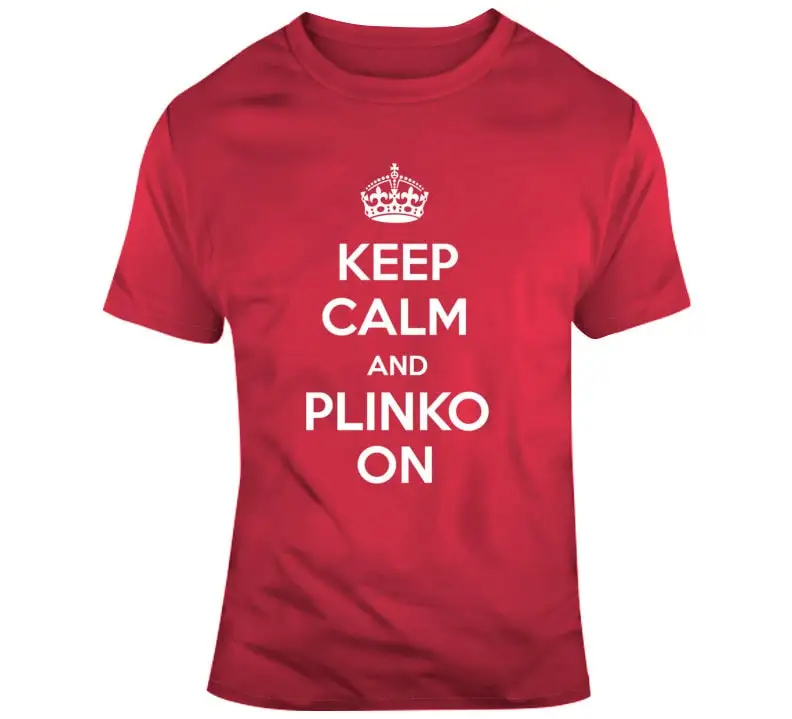 Keep Calm And Plinko On The Price Is Right Funny Game Show T Shirt