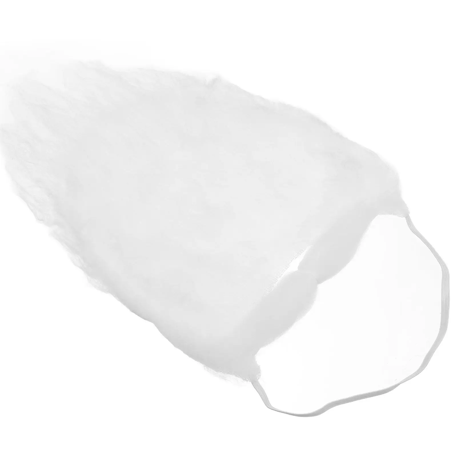 Kerstman Baard Krullend Wit voor Kerstfestival Kostuum Accessoire Mannen Kerstman Cosplay Baard Feestattribuut