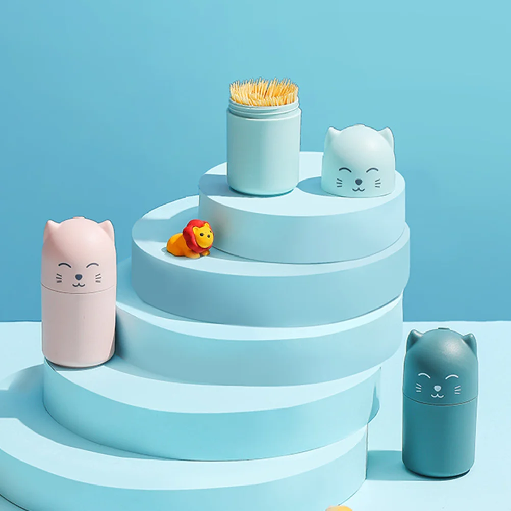 

Toothpick Holder Cans Fruit Picks Boxes Containers Portable Dispensers Household Cases Toothpicks