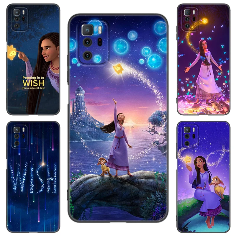 Hot Wish Wish Black Silicone Phone Case For Xiaomi Redmi Note 9 10 11 12 13 Pro Plus 11S 4G 11T 5G 9S 10S 12S