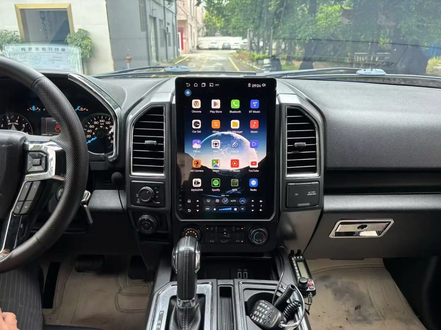 نمط أندرويد 14 السيارات Carplay 14.5 "مشغل وسائط متعددة لفورد F-150 2015-2021 F150 راديو السيارة لتحديد المواقع والملاحة رئيس وحدة DSP