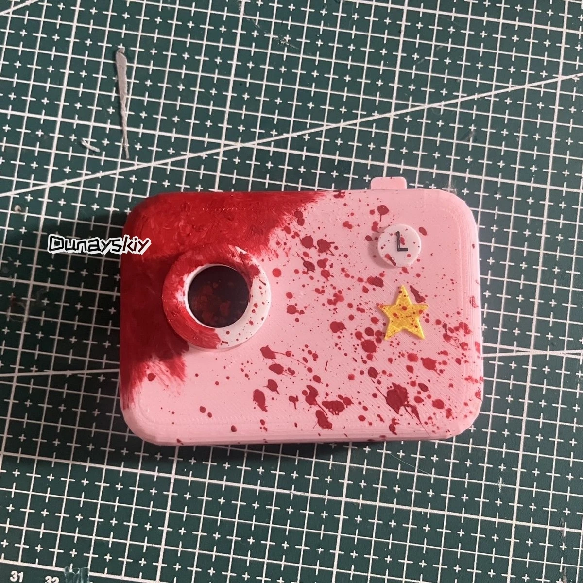 Anime Takopi’s Original Sin Takopy No Genzai Cosplay Happy Blood Stains Camera Prop Pink Accessories Halloween Accessories