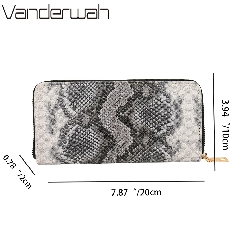 여성용 PU 가죽 장지갑, 뱀 모양 휴대용 브랜드 디자인 클러치, 여성용 선물, 현금 지갑 주머니, 새로운 패션