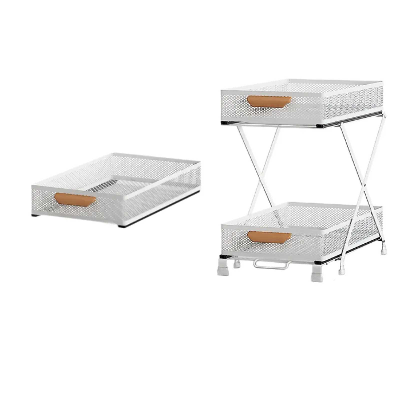 Pull Out Cabinet Organizer Slide Out Spice Rack for Kitchen Bathroom Cabinet