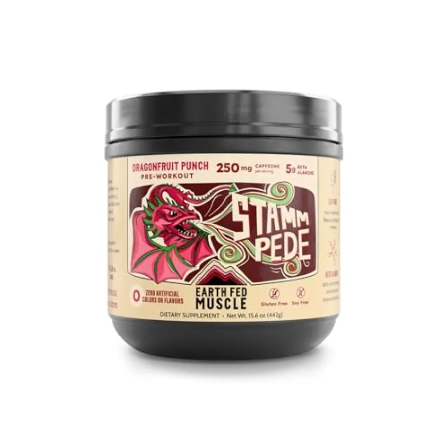

Предтренировочный комплекс Stammpede Dragon Fruit Punch: чистая энергия, концентрация внимания, поддержка мышц, без наполнителей и искусственных ароматизаторов, 30 порций.