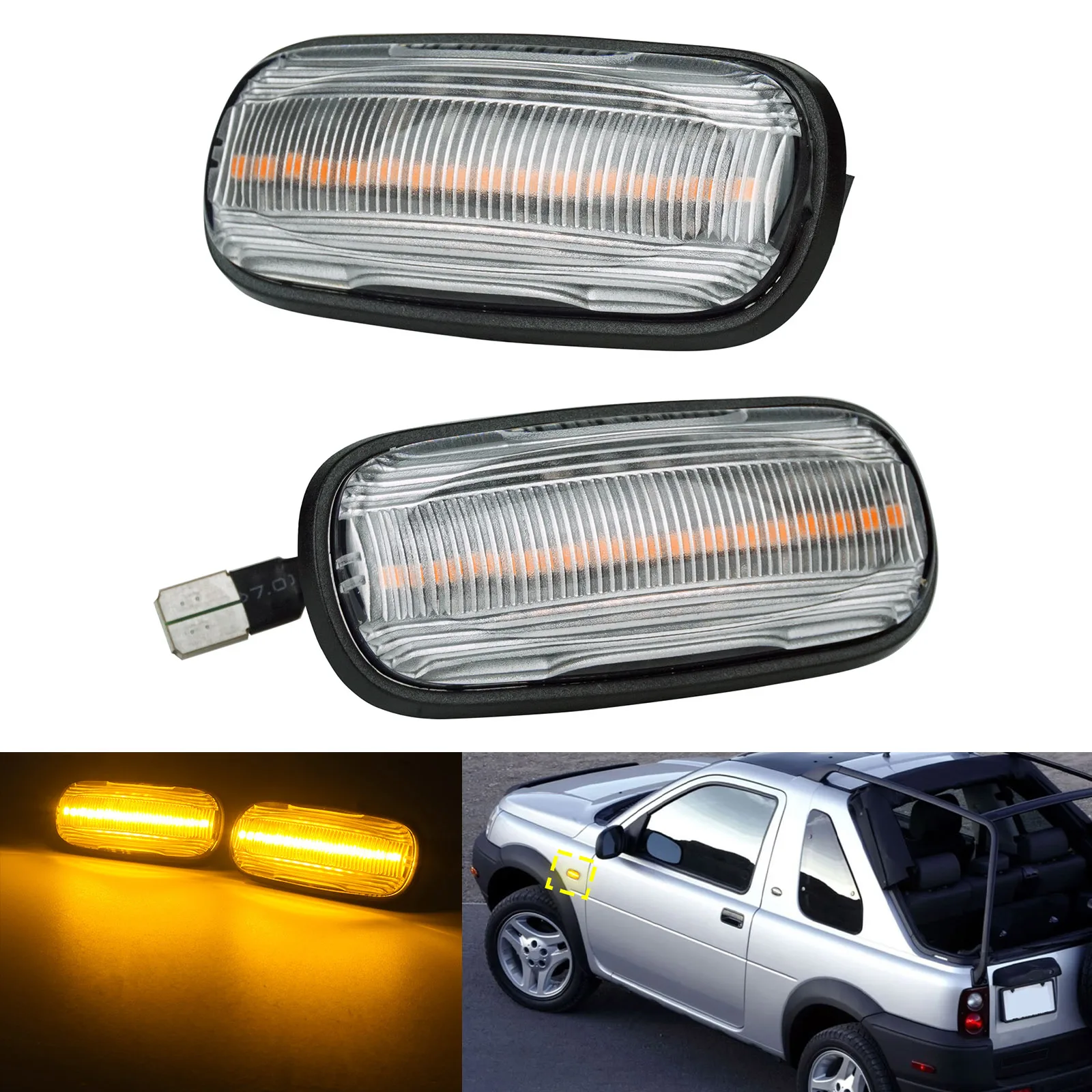 

Светодиодный индикатор бокового габара повторителя для Land Rover L314 L318 Defender 110