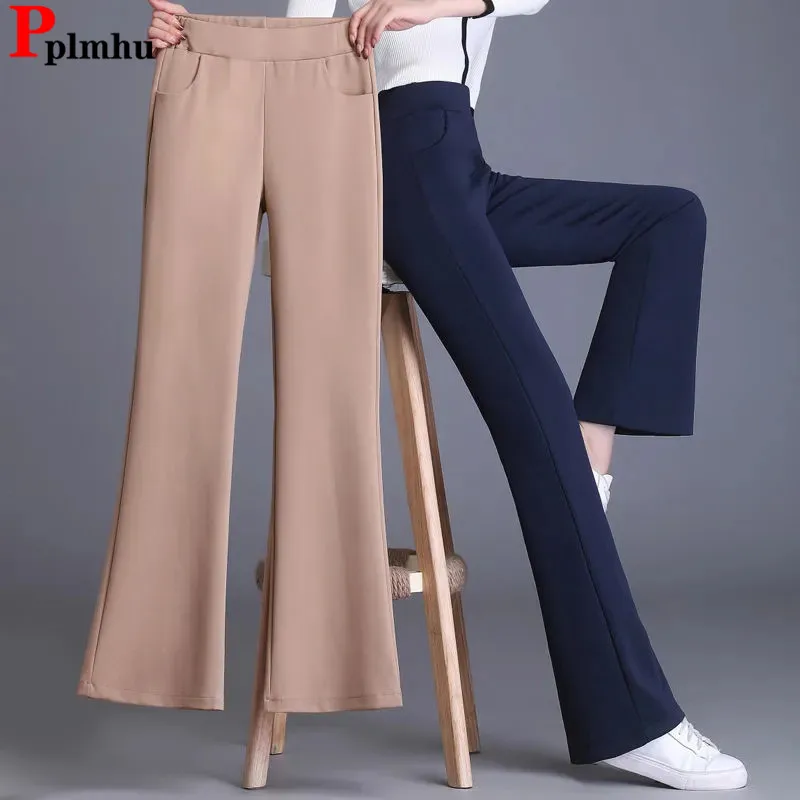 

Classic Office Lady Ankle-length Pencil Pant Elegant Formal Women High Waist Suit Spodnie Spring Fall Work Wear Straight Trouser