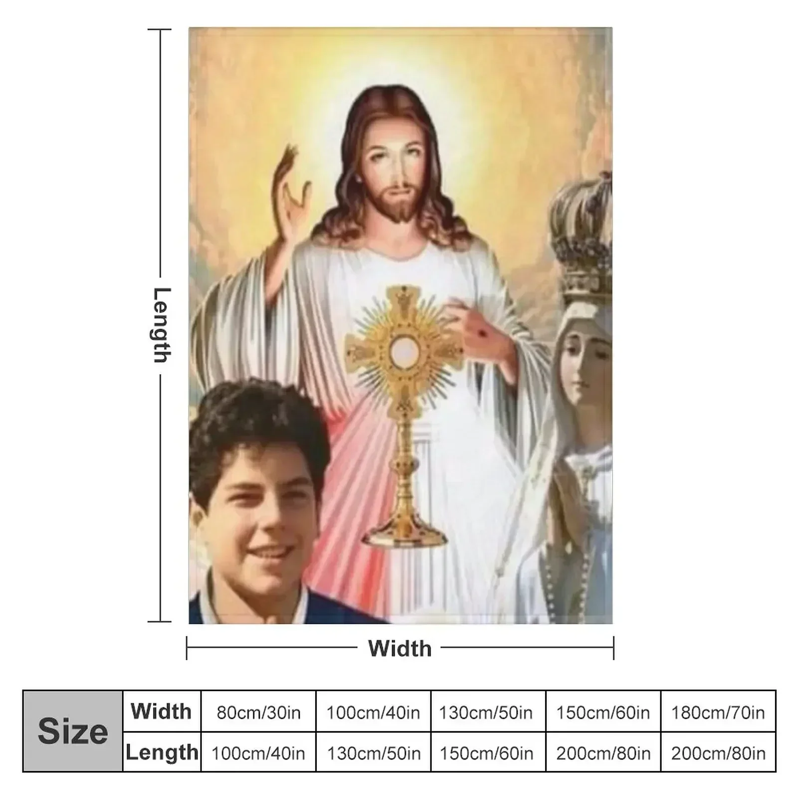 Blessed Carlo Acutis, Beato Carlo, Blessed Carlo Throw Blanket cosplay anime Luxury Throw Furrys valentine gift ideas Blankets